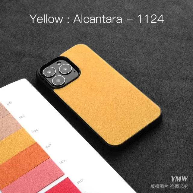 Luxury Suede Leather ALCANTARA Case for iPhone