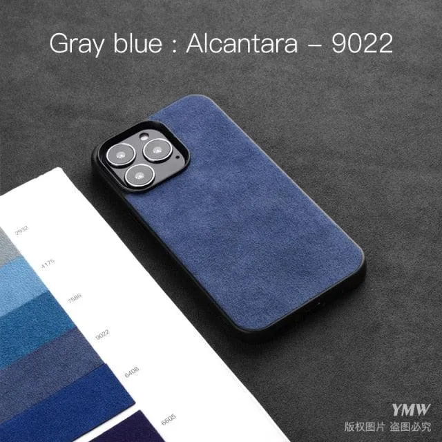 Luxury Suede Leather ALCANTARA Case for iPhone