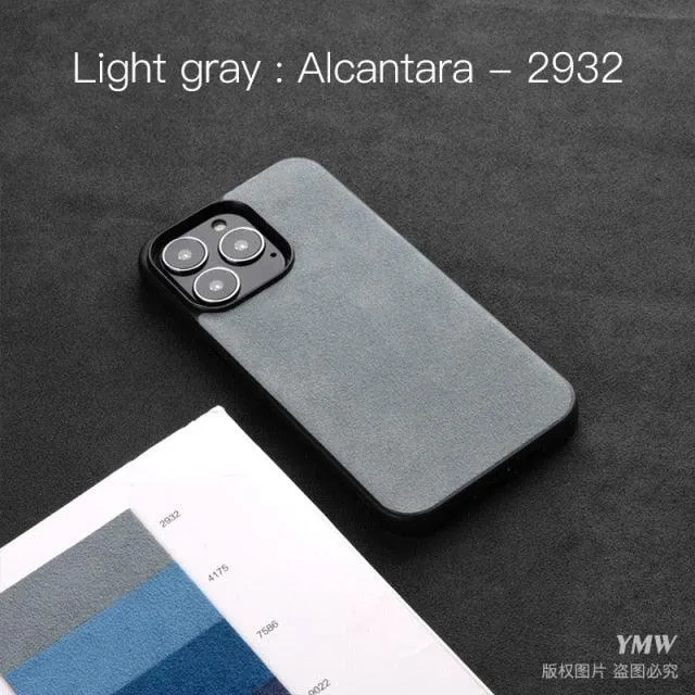 Luxury Suede Leather ALCANTARA Case for iPhone