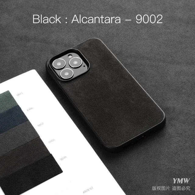 Luxury Suede Leather ALCANTARA Case for iPhone
