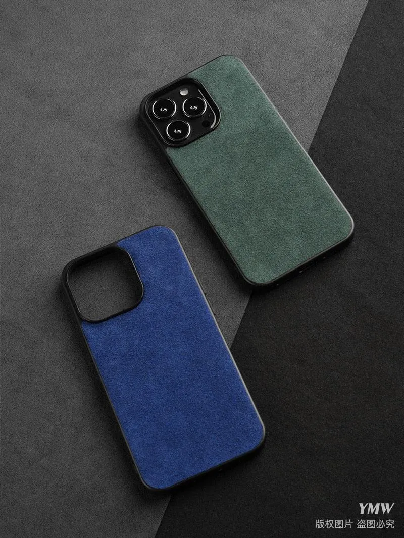Luxury Suede Leather ALCANTARA Case for iPhone