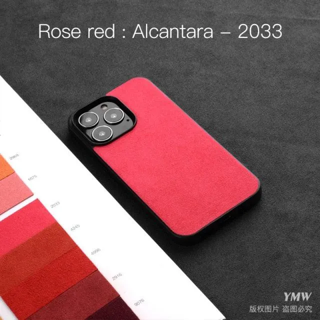 Luxury Suede Leather ALCANTARA Case for iPhone