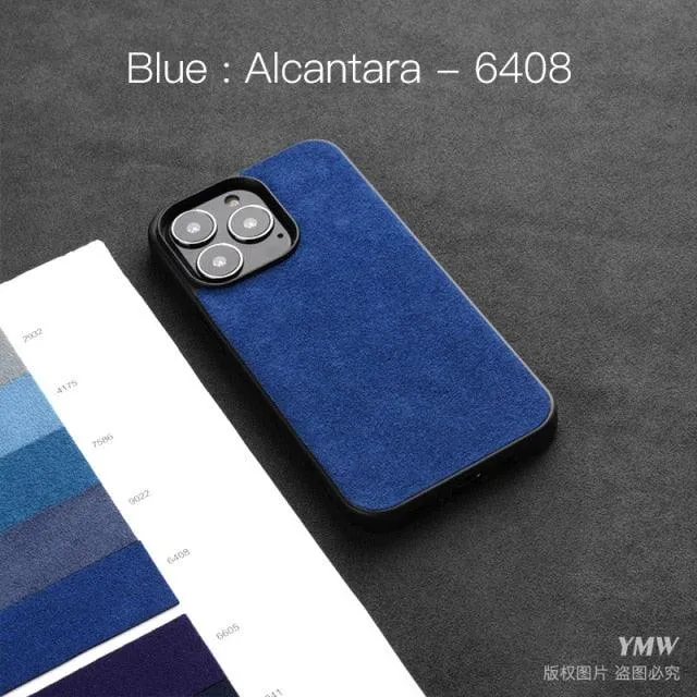 Luxury Suede Leather ALCANTARA Case for iPhone
