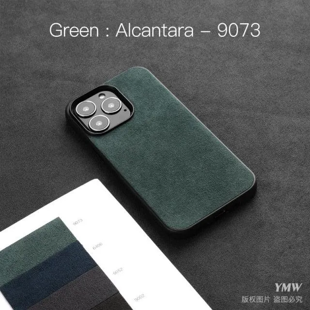 Luxury Suede Leather ALCANTARA Case for iPhone