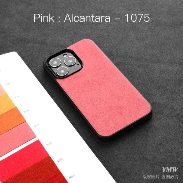 Luxury Suede Leather ALCANTARA Case for iPhone