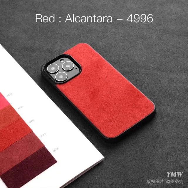 Luxury Suede Leather ALCANTARA Case for iPhone