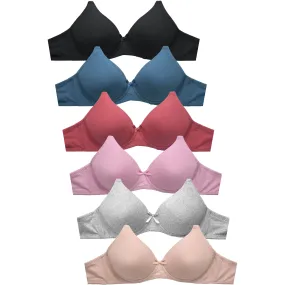 MAMIA LADIES COTTON PLAIN NO WIRE BRA (BR4242PN4)