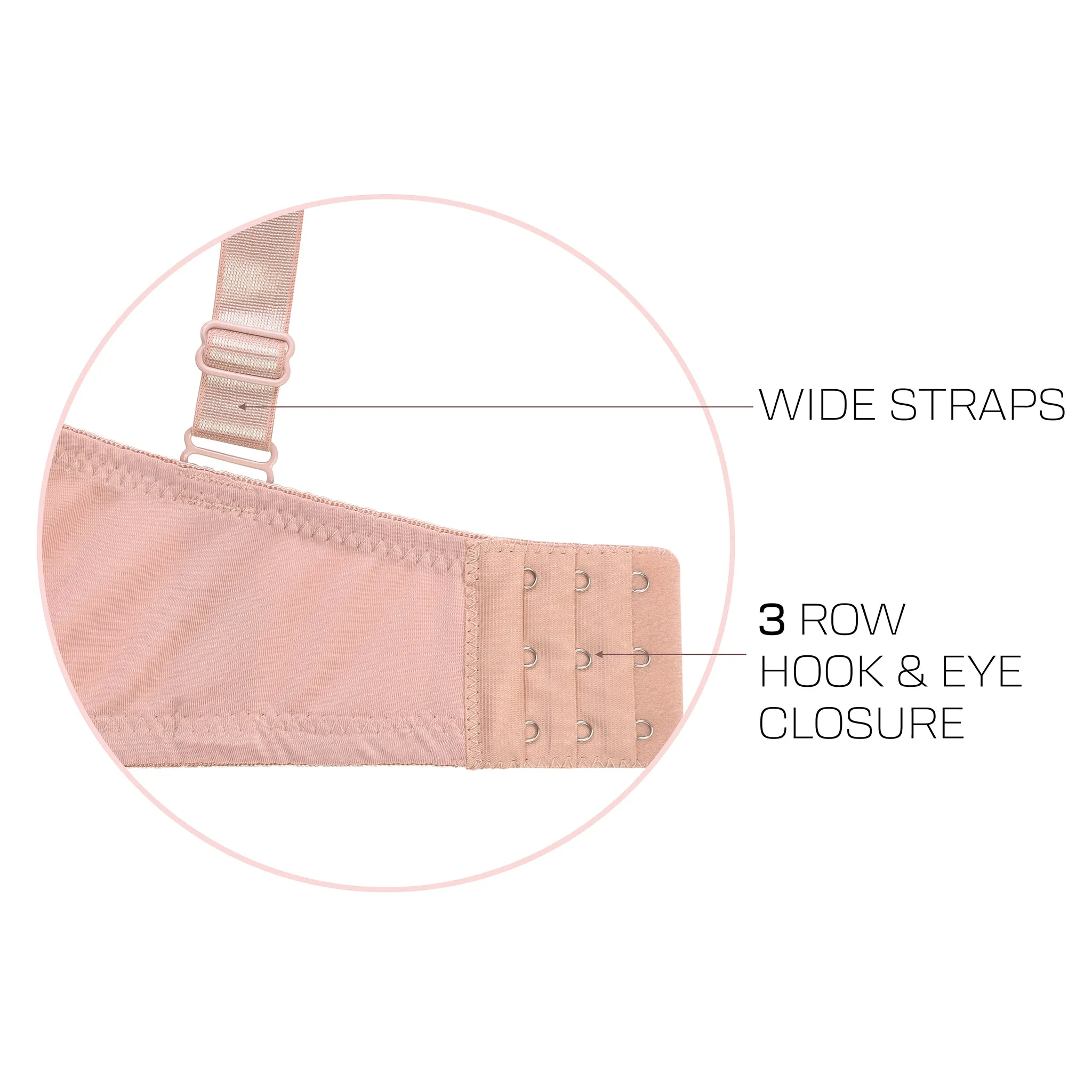 MAMIA LADIES PLAIN DD CUP BRA, 3 HOOK (BR4013PDD9)