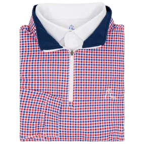 Match Play Performance Q-Zip | The Match Play - Classic Red/Ocean Blue/White