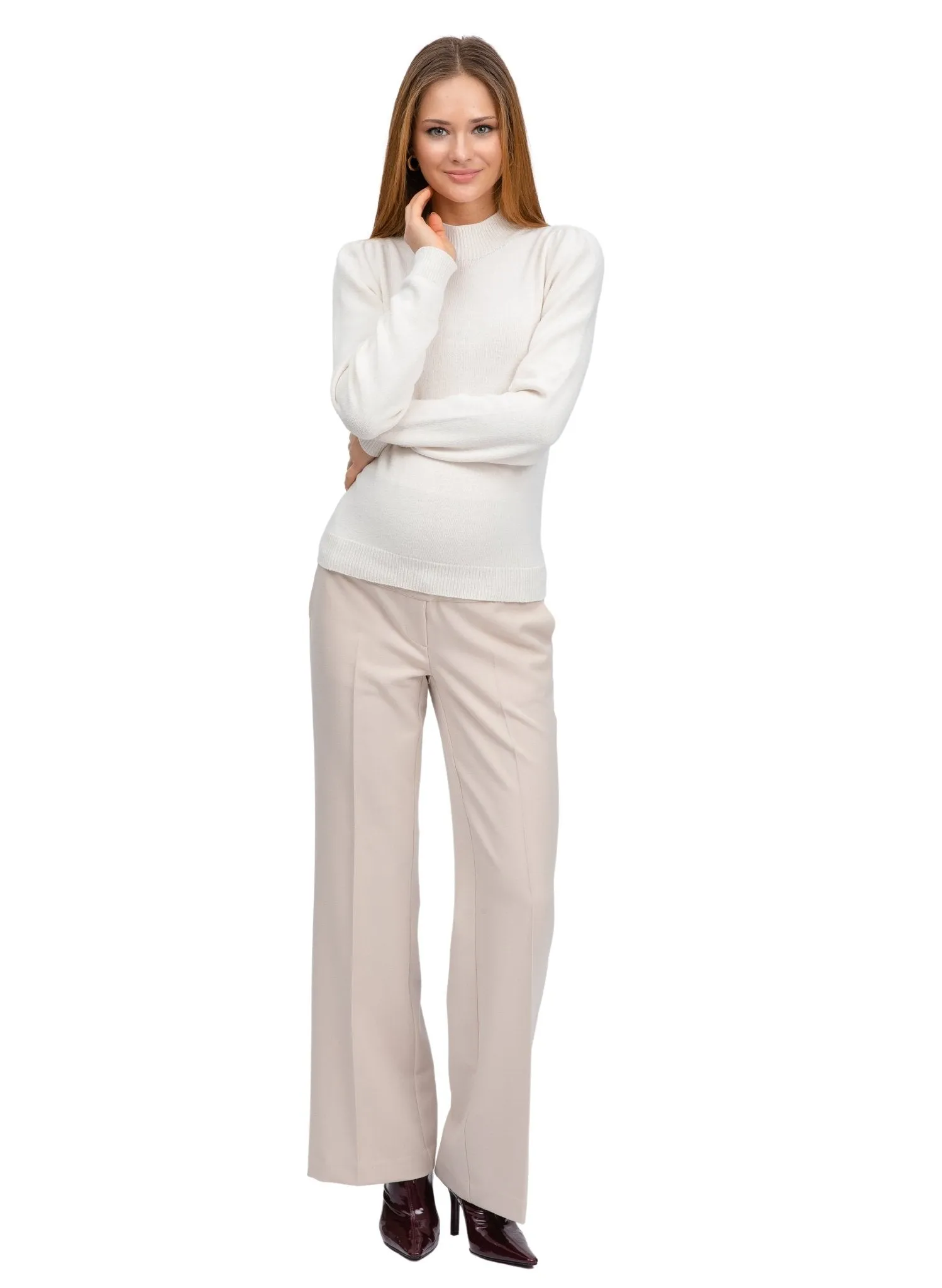 Maximilian Maternity Trouser - Oatmeal