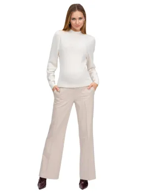 Maximilian Maternity Trouser - Oatmeal
