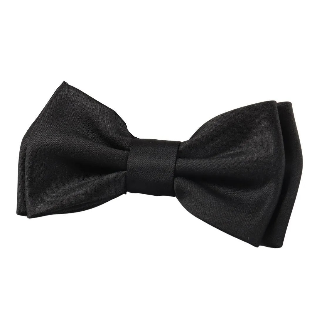 Men's Bow Tie Gift Set Pocket Square Cuff Links for Formal Wedding Dress