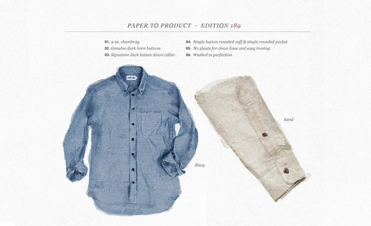 Navy Work Chambray Jack