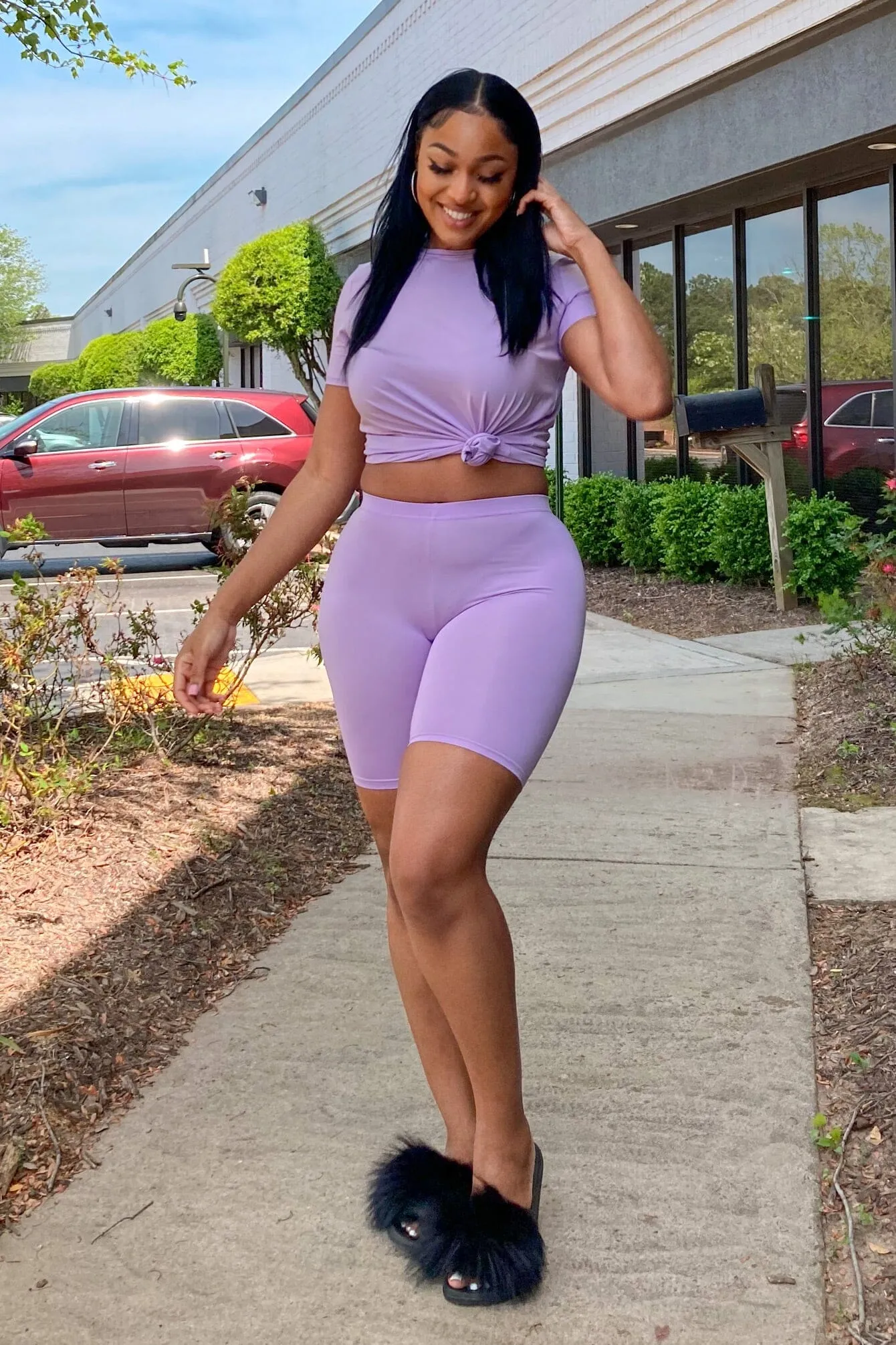 Outside the Gym Tunic Top & Biker Shorts SET