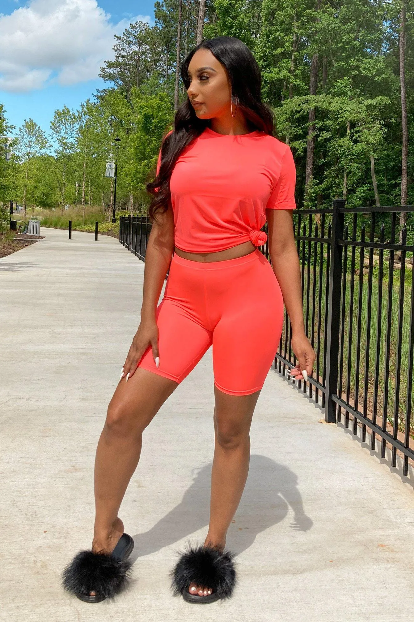 Outside the Gym Tunic Top & Biker Shorts SET