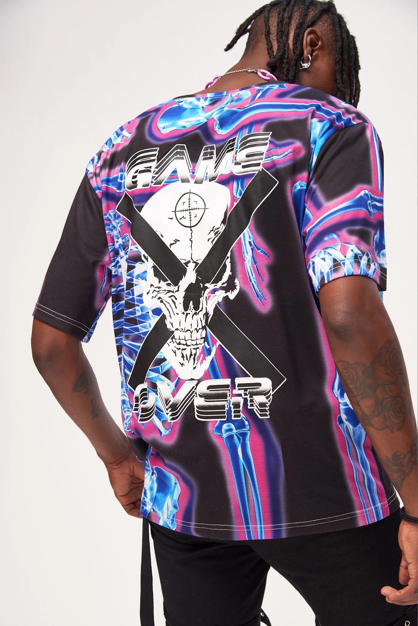 Parallel Skeleton X-Ray Print T-shirt