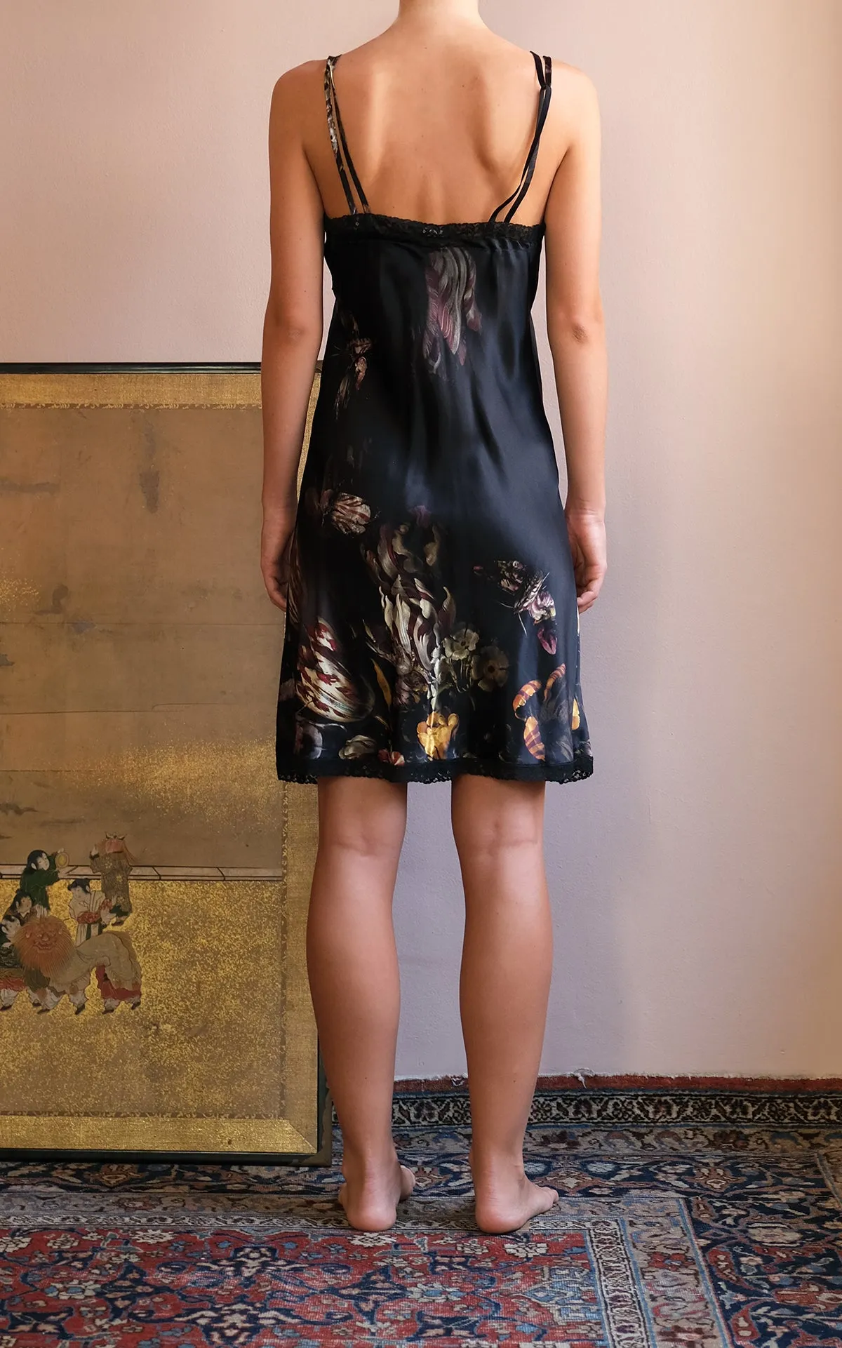 PARIS SILK SHORT SLIP DRESS - Archive