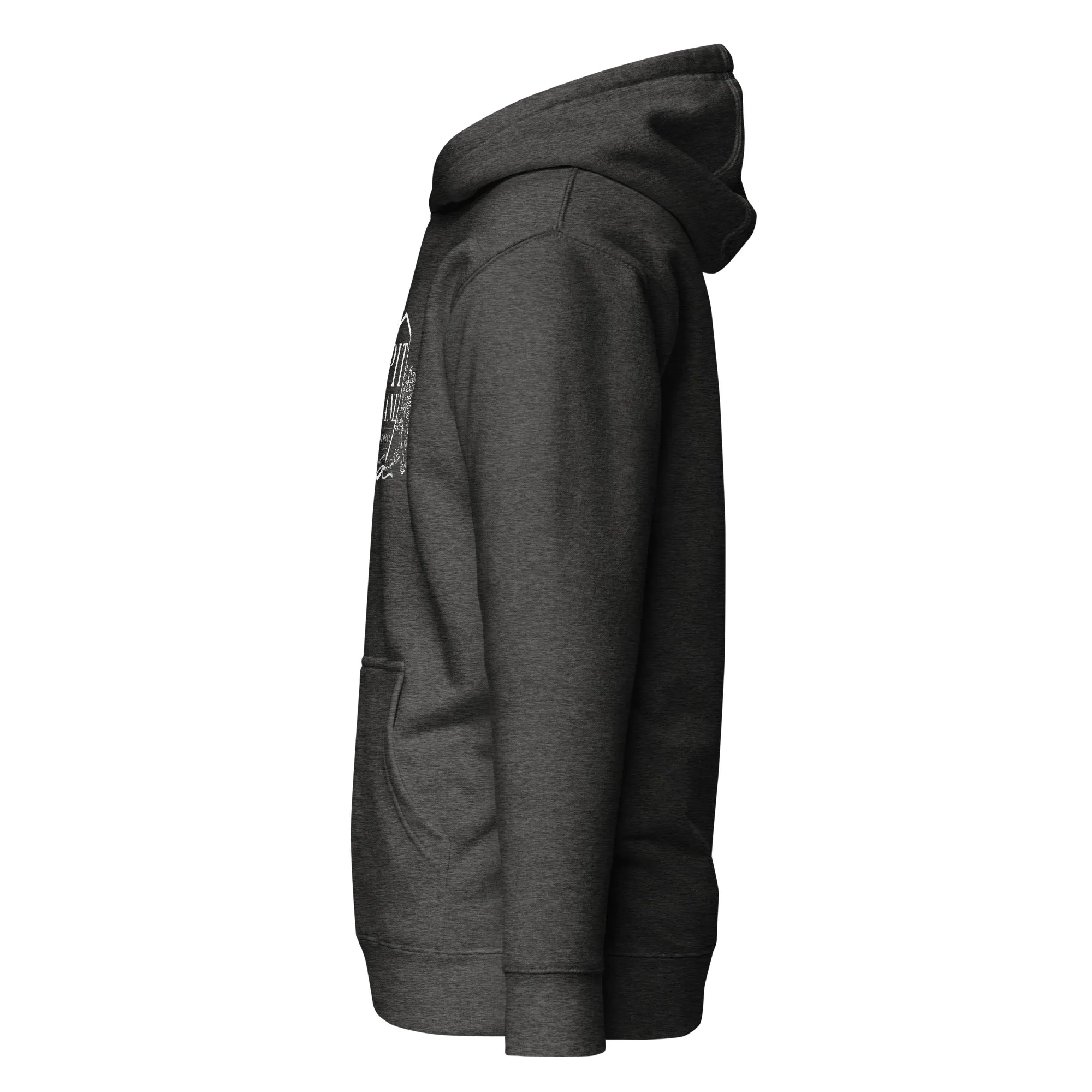 PIT LANE CLOTHING Heavyweight Fleece Hoodie - Crest Titanium
