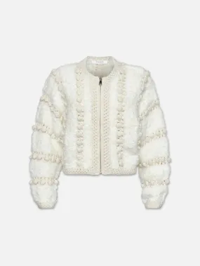 Pom Pom Cardi -- Cream