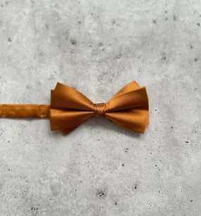 Rust Satin Bow Tie
