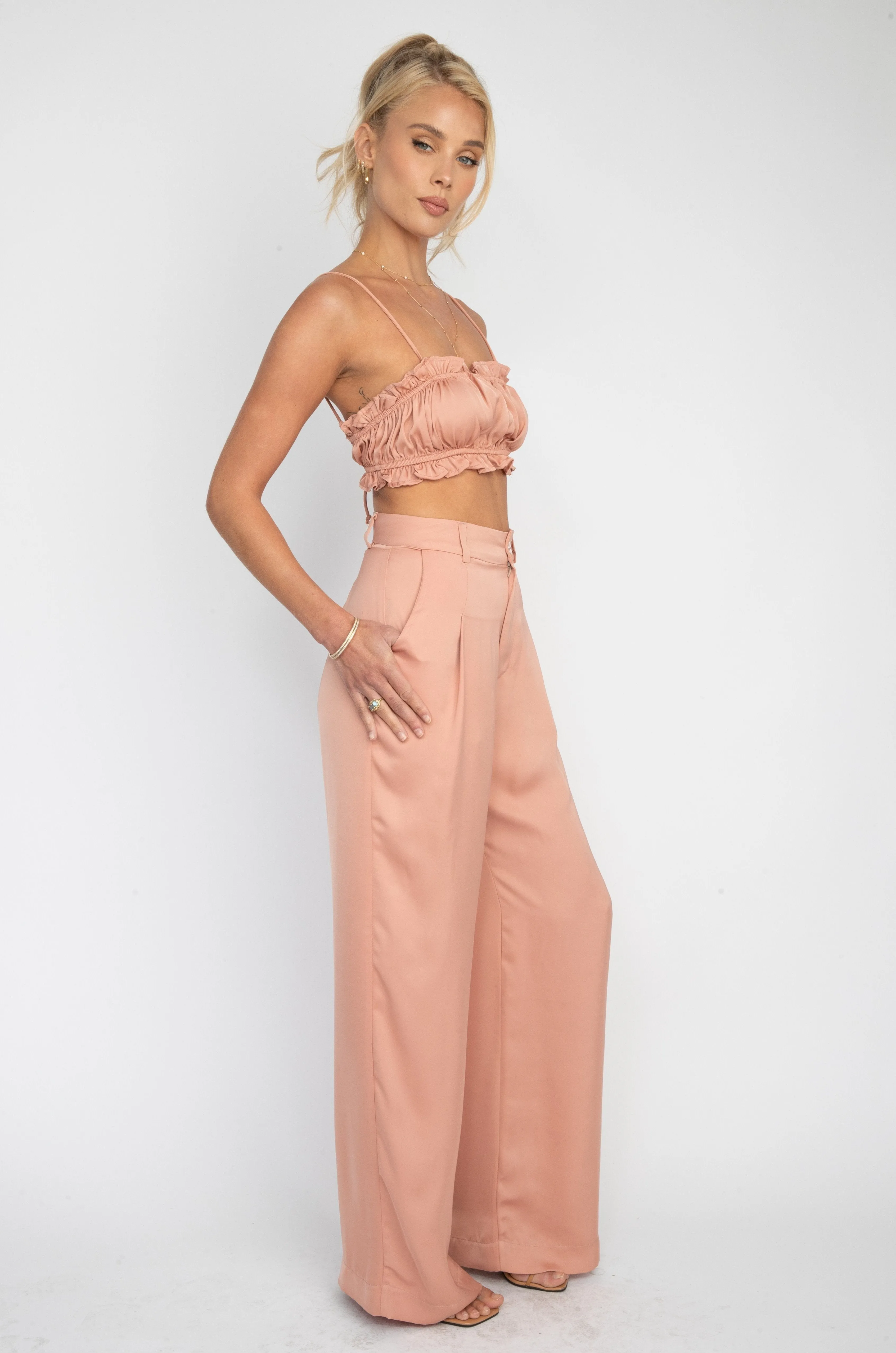 Sasha Trouser in Blush