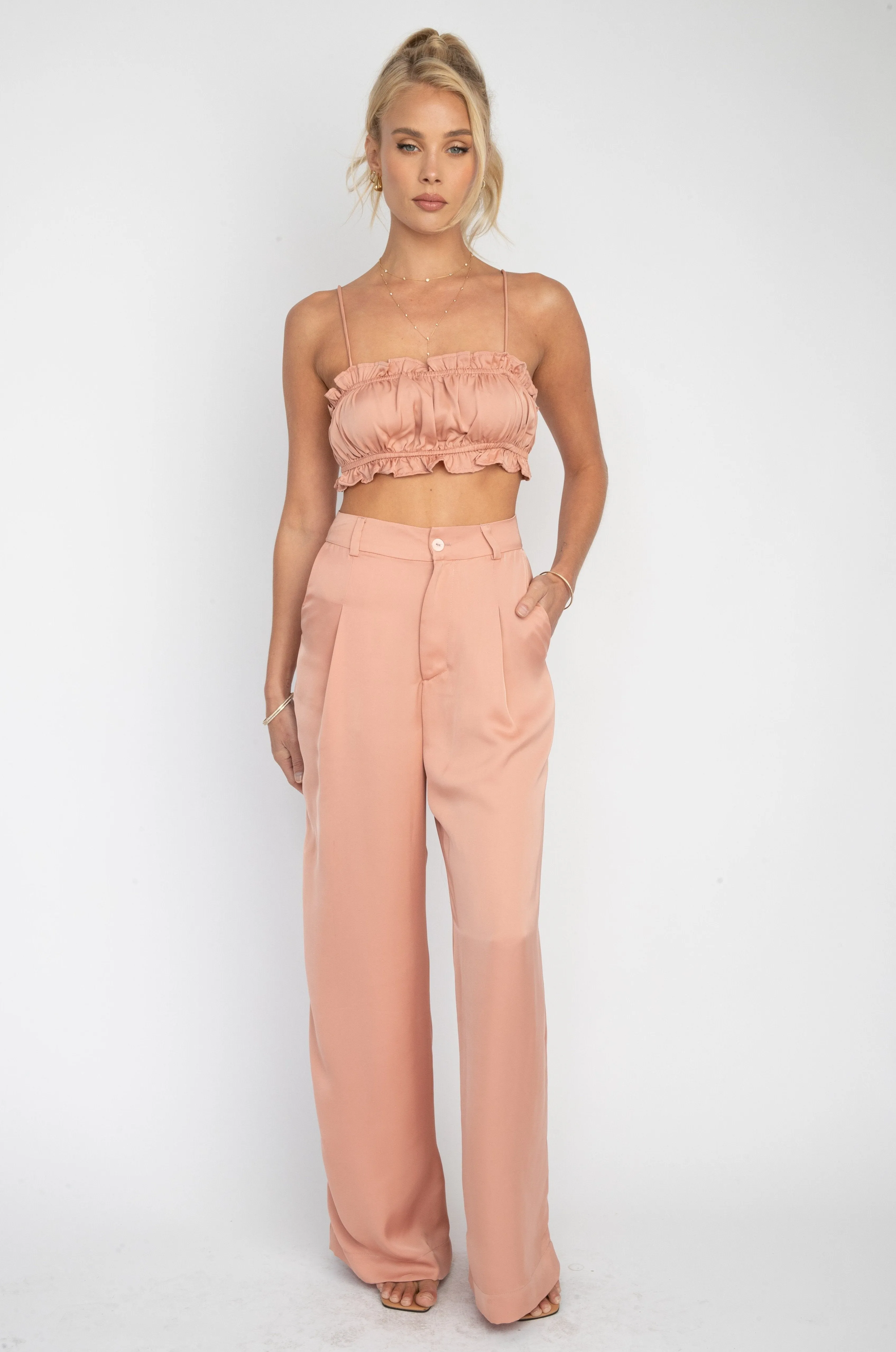 Sasha Trouser in Blush