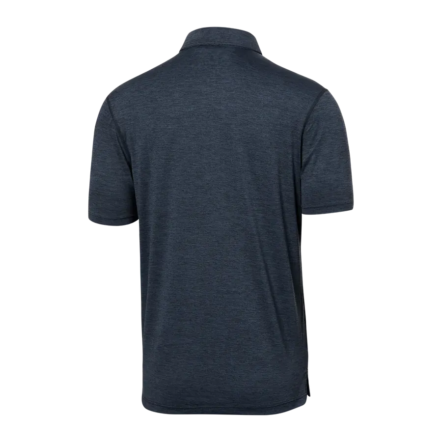 SAXX DROPTEMP AD COOL POLO AD TURBULENCE HEATHER