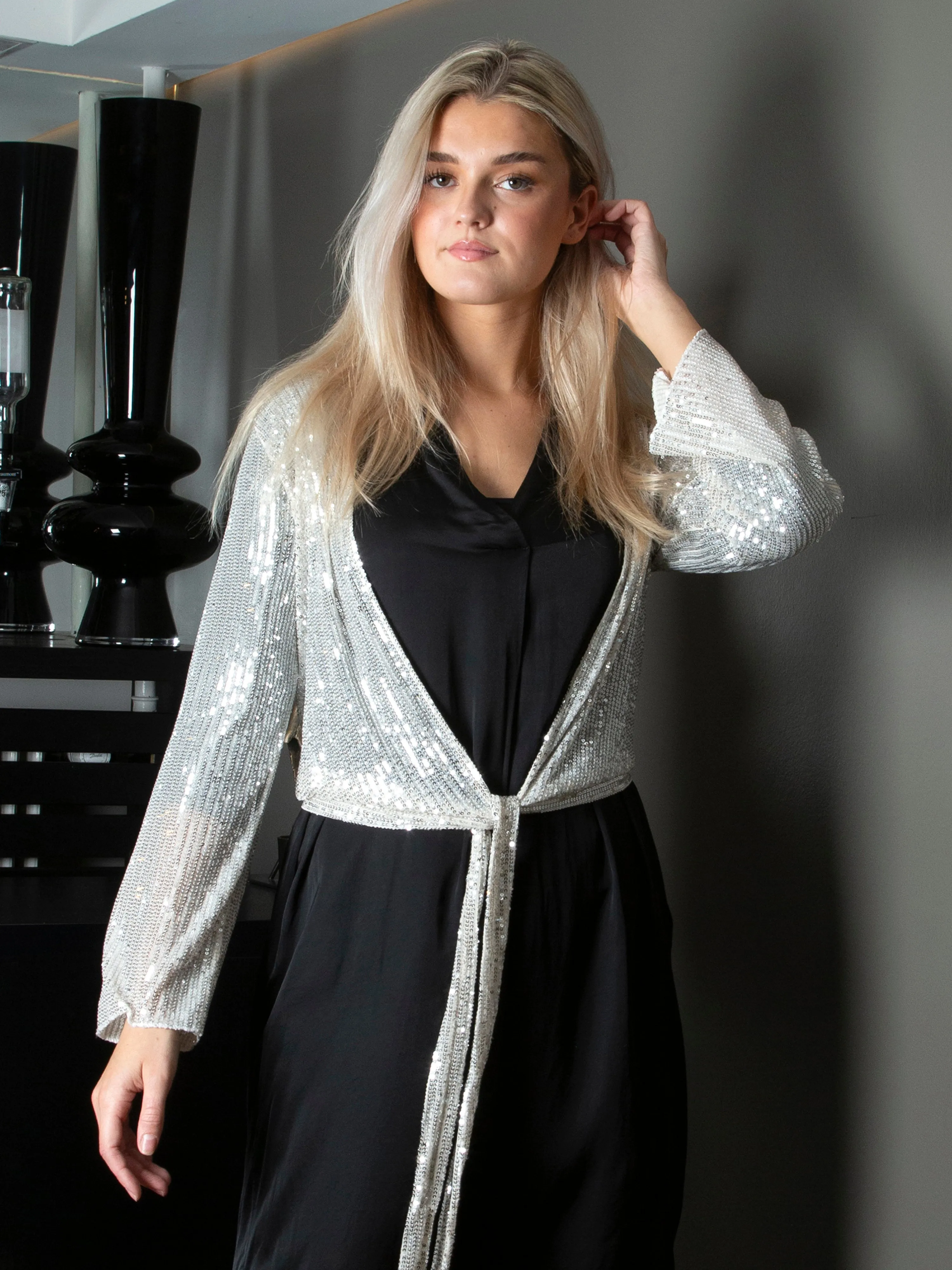 SMILLA bolero wrap - Silver