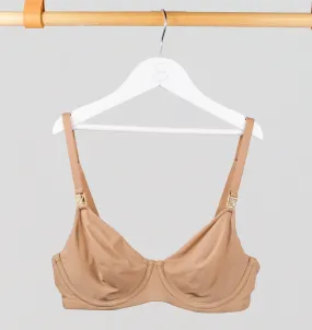 Smooth full cup t-shirt bra [Mocha]