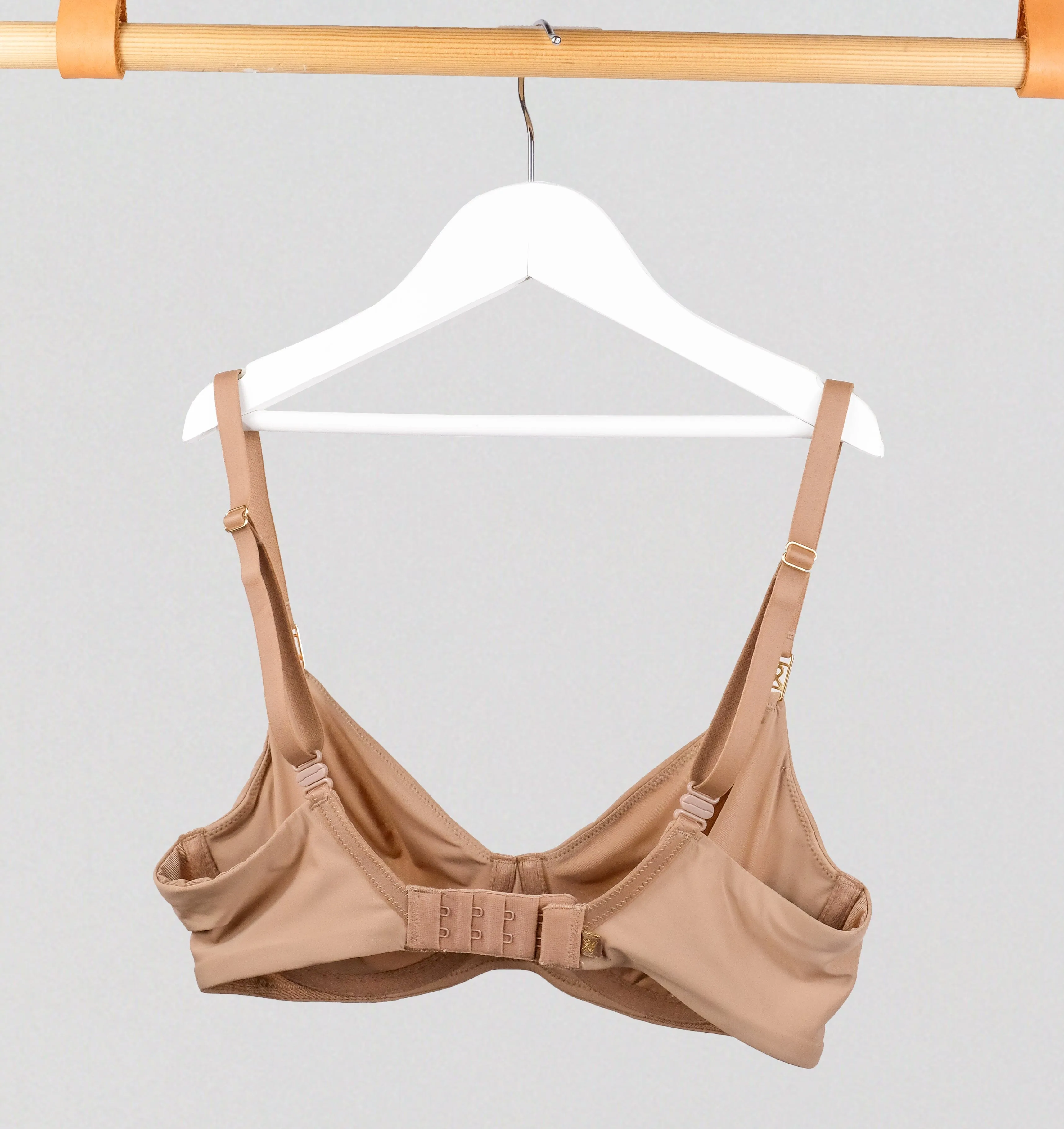 Smooth full cup t-shirt bra [Mocha]