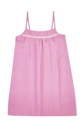STELLA LINEN SHORT SLIP DRESS - Archive