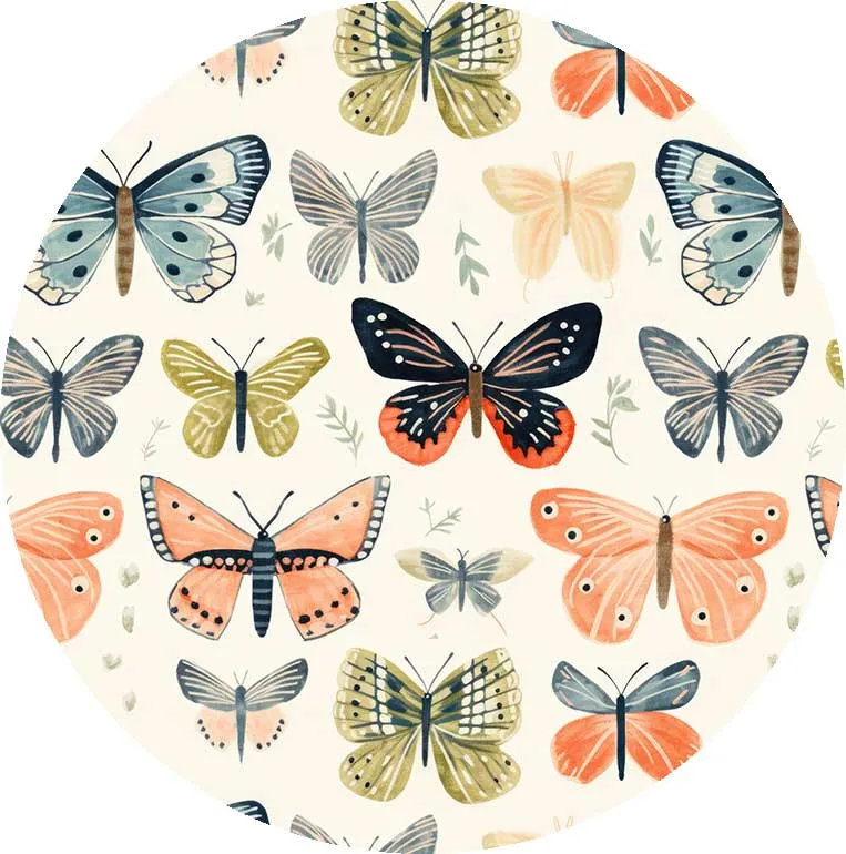 Sweet Summer Wings of a Butterfly - Women's Bamboo Lounge Joggers