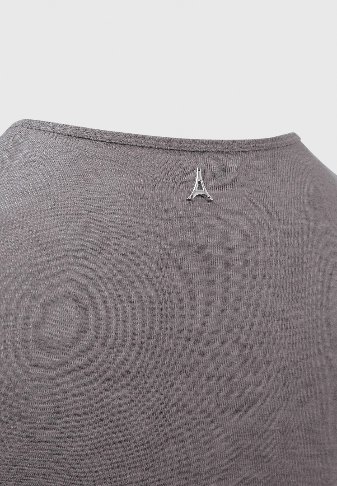 Éternelle Sheer Long Sleeve Bodysuit - Grey