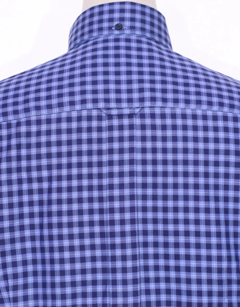 This Shirt Only -  Blue Gingham Check Shirt Size M