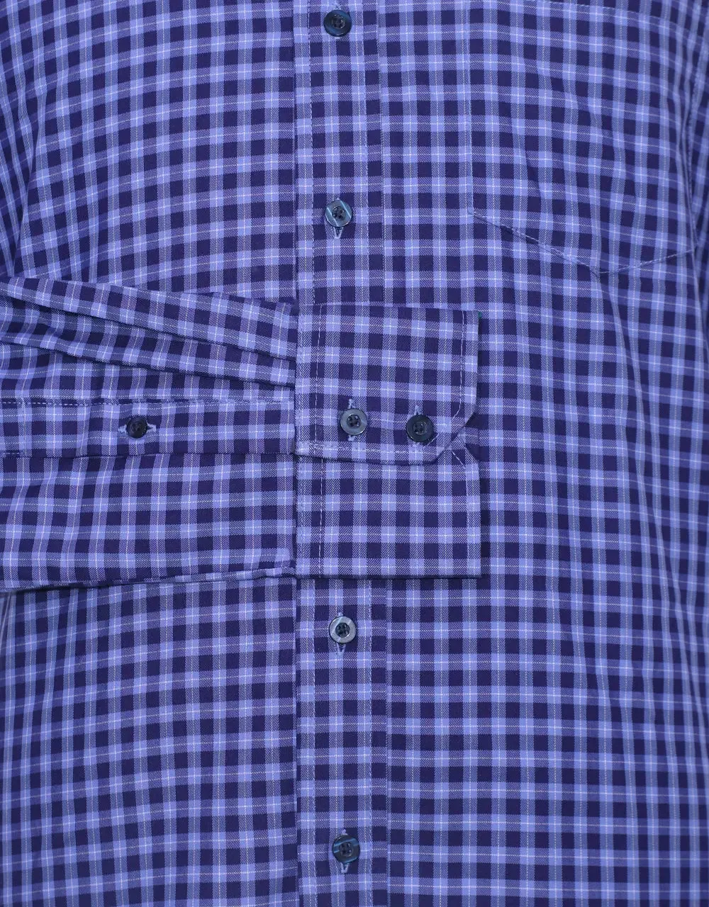 This Shirt Only -  Blue Gingham Check Shirt Size M