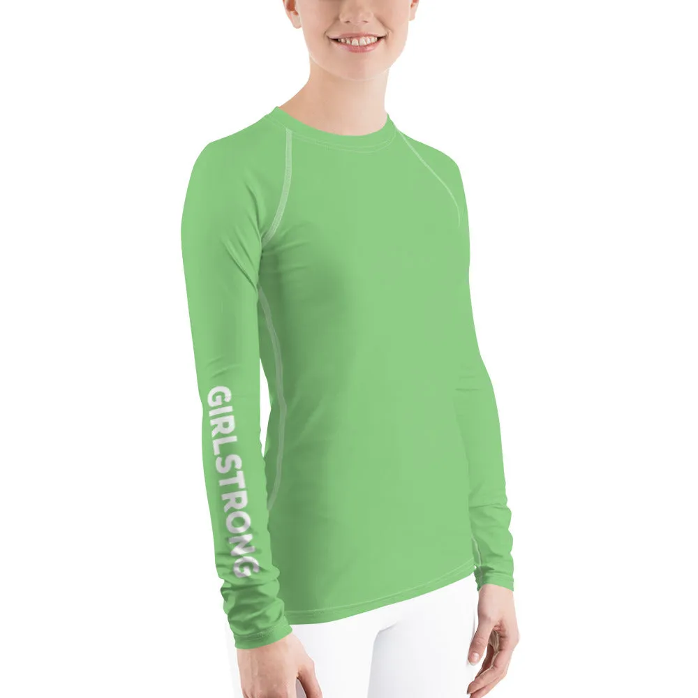 UPF 50 LONG SLEEVES RASH GUARD GREEN APPLE