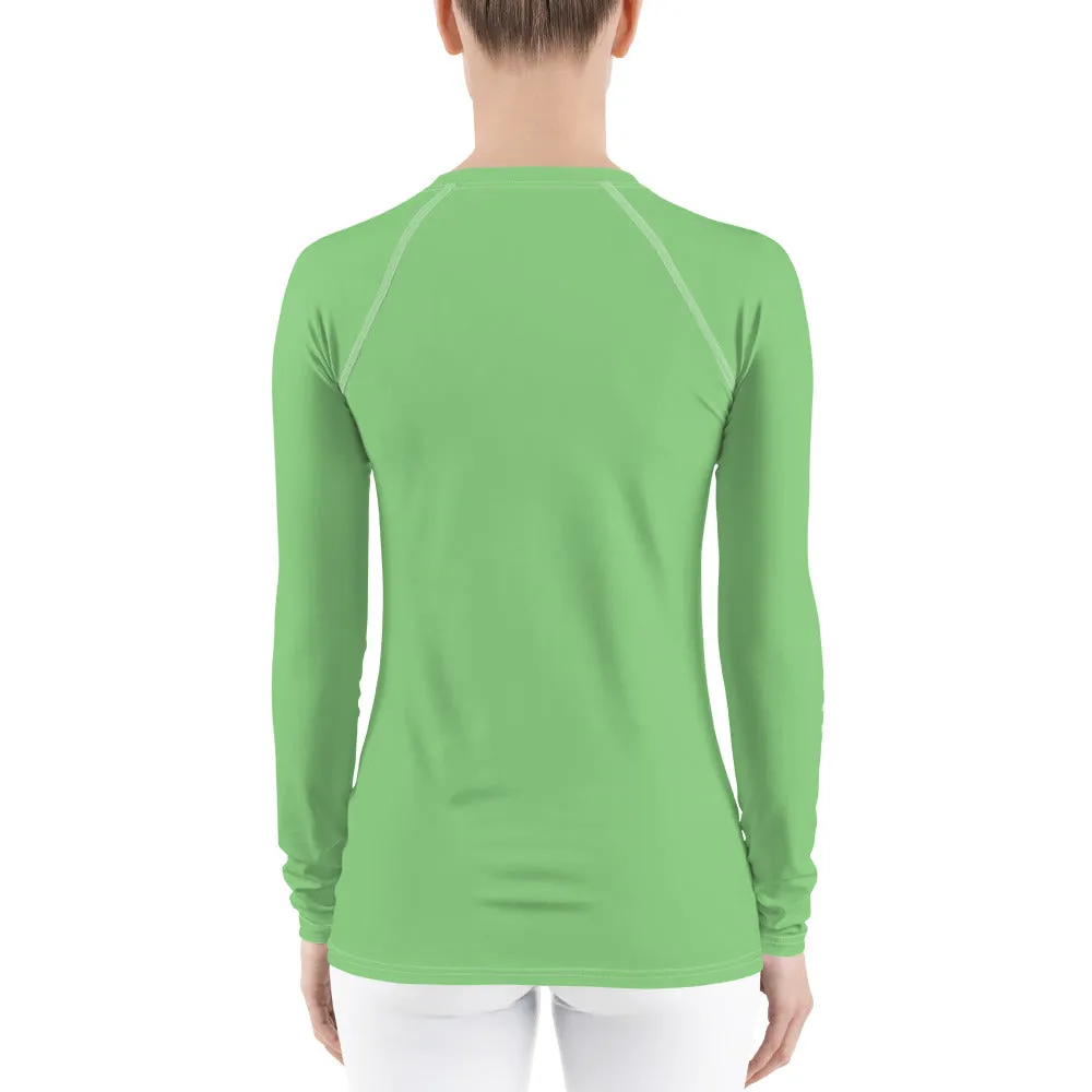 UPF 50 LONG SLEEVES RASH GUARD GREEN APPLE