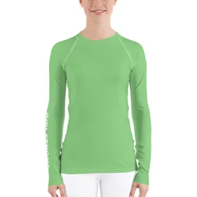 UPF 50 LONG SLEEVES RASH GUARD GREEN APPLE