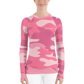 UPF 50 LONG SLEEVES RASH GUARD PINK CAMO