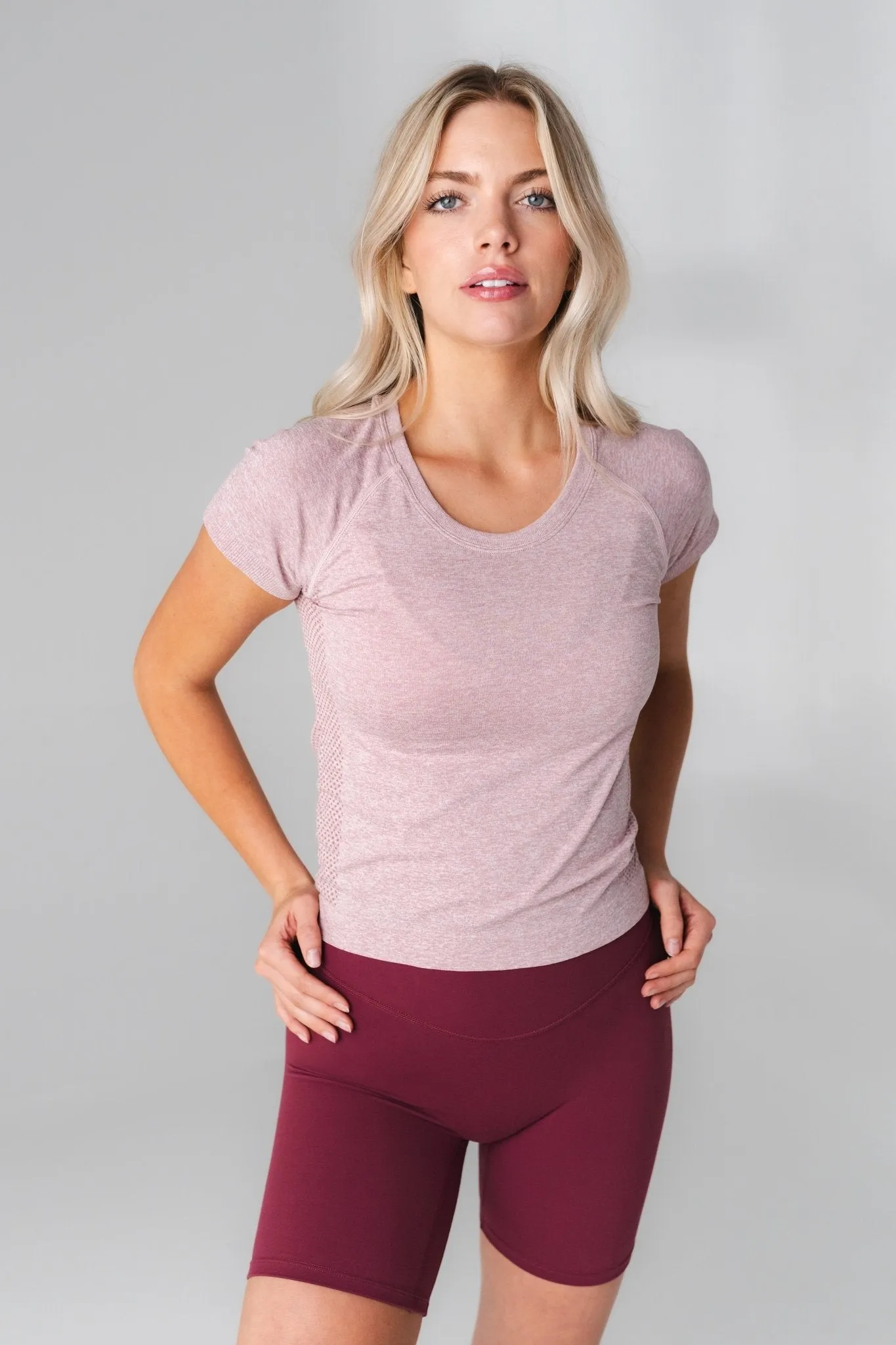 Vitality Energy Tee - Rose Marl