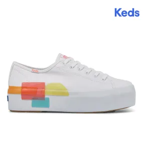 Women's Triple UP Blocked Rubber White (WF66390)