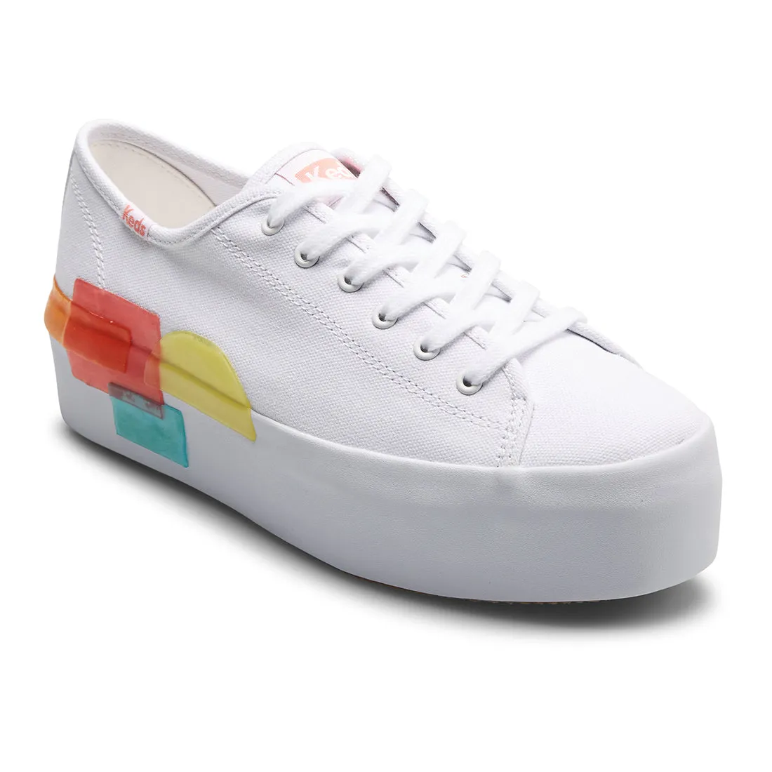 Women's Triple UP Blocked Rubber White (WF66390)